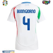 Ženski Nogometni dresi Italija Alessandro Buongiorno #4 Gostujoči EP 2024 Kratek Rokav